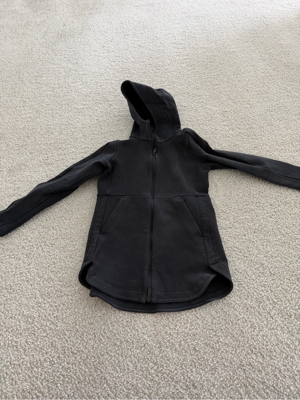 lululemon athletica Black Full-Zip Hooded Sweatshirt